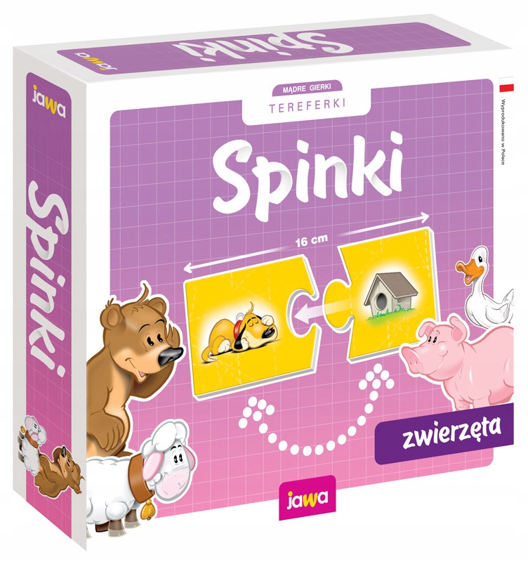 

Gra Edukacyjna Układanka Spinki Zwierzęta GRA-86