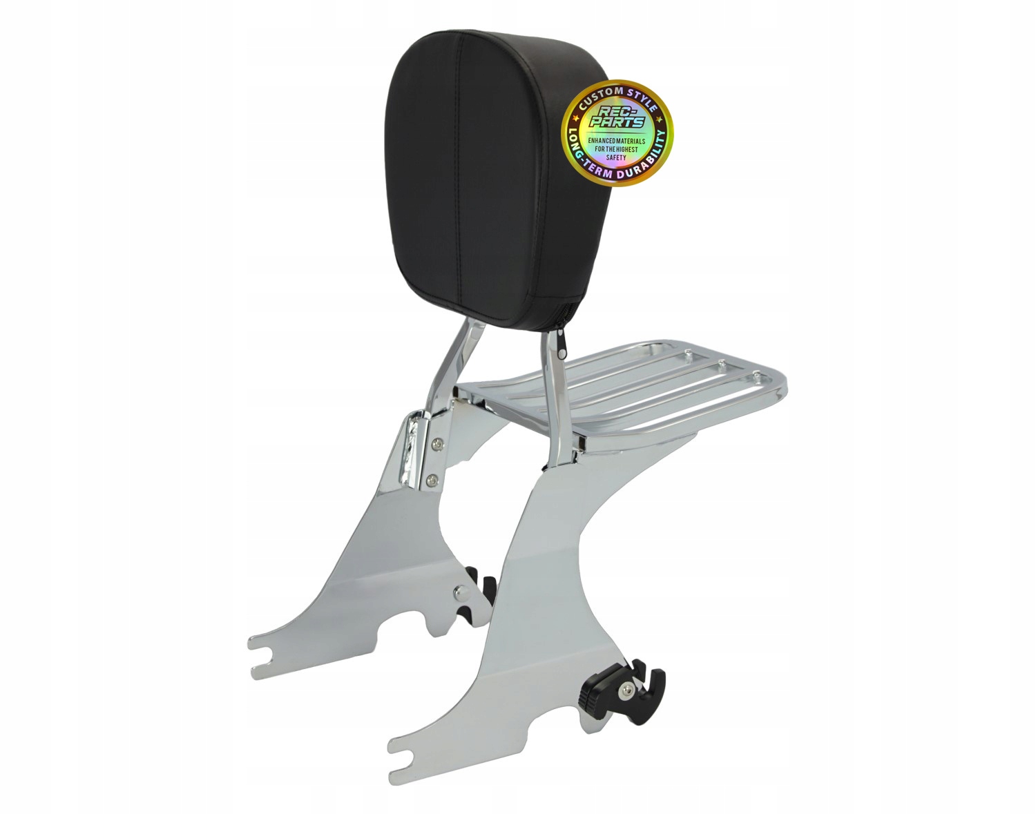 Podpera spolujazdca Sissy bar kufor Chróm pre Harley XL Sportster 04-22