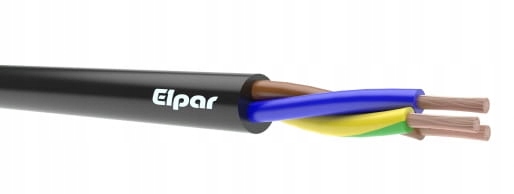 Kábel OnPD 3x1,5mm H07RN-F lanko okrúhle čierne s gumou Ow Elpar 100M!