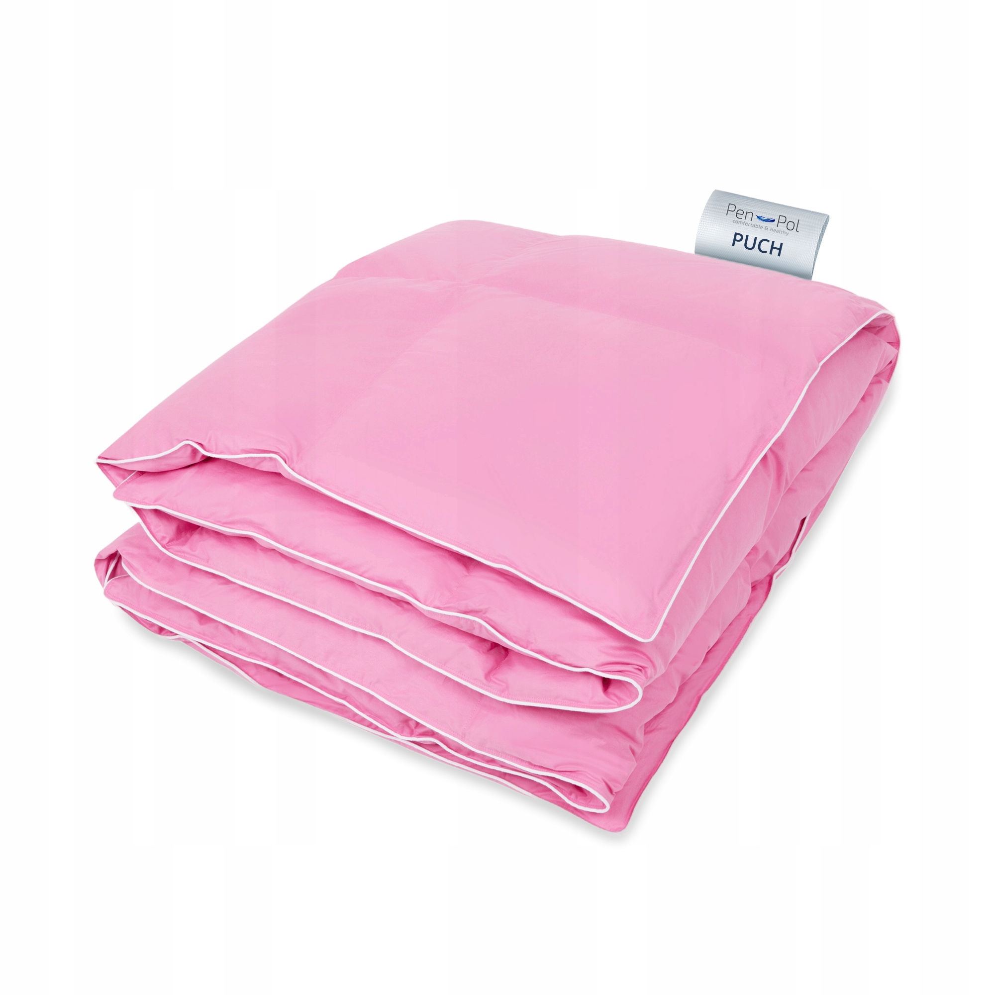 Péřová Přikrývka 200x200 Celoroční Premium, 70% Puch, 100% Bavlna Růžová