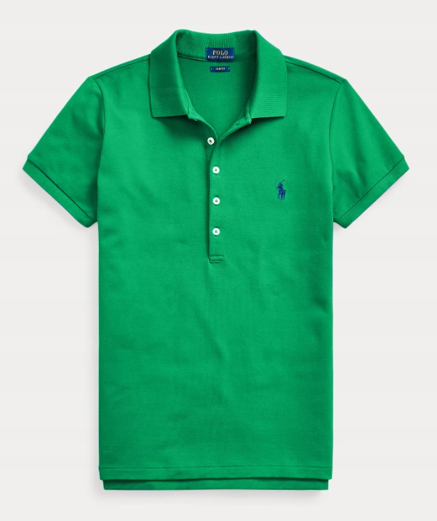 Slim Fit Stretch Polo Shirt 211870245026 Zelená Velikost L