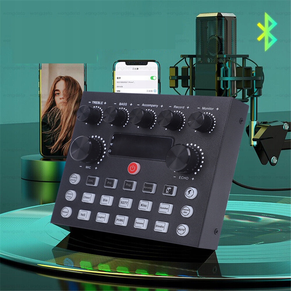 KARTA DŹWIĘKOWA MIKSER AUDIO NA ŻYWO BLUETOOTH Marka Inna