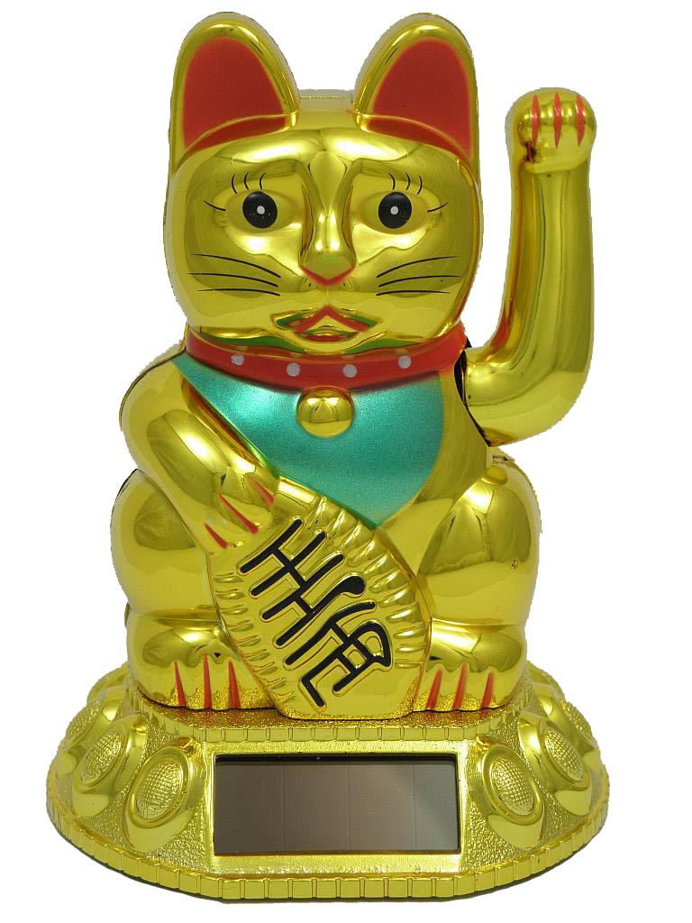 

Maneki Neko solarny Japoński kot szczęścia