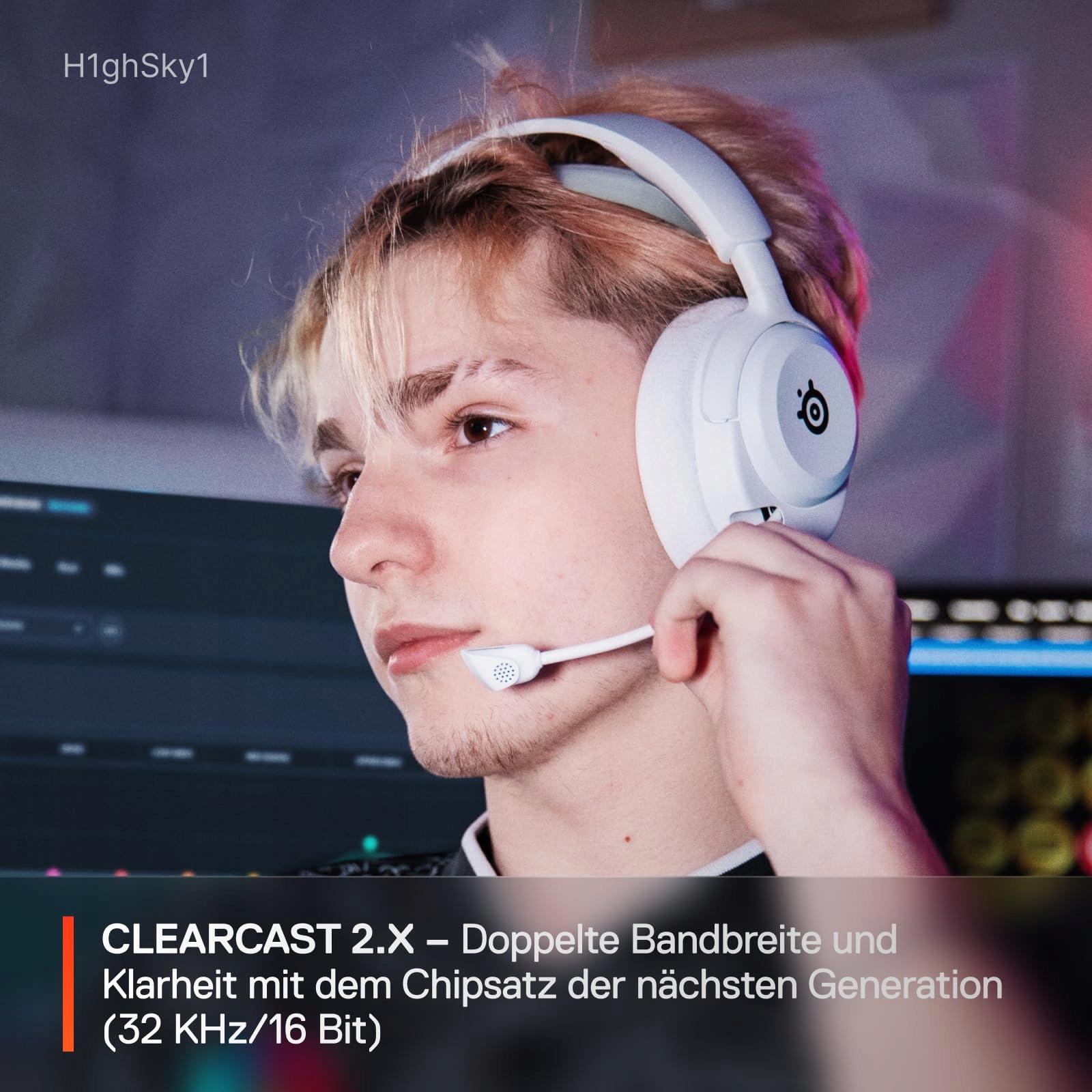 STEELSERIES Arctis Nova 5X Bezprzewodowe Słuchawki Gamingowe Białe — miniatura 8