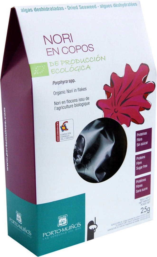 

Algi Morskie Suszone - Nori Płatki Bio 25 g - Port