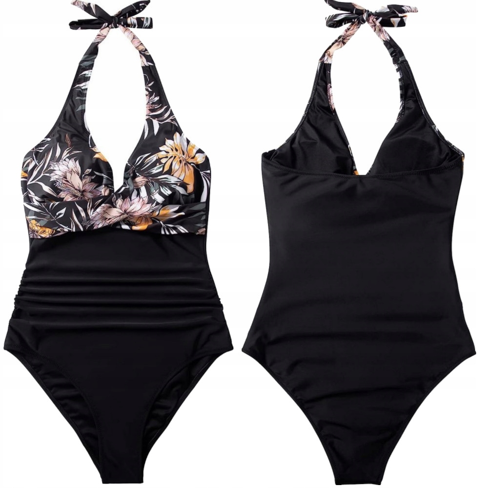 ELEGANCKI JEDNOCZĘŚCIOWY STRÓJ KĄPIELOWY WYSZCZUPLAJĄCY WIĄZANY WE WZORY L EAN (GTIN) 5906203996360