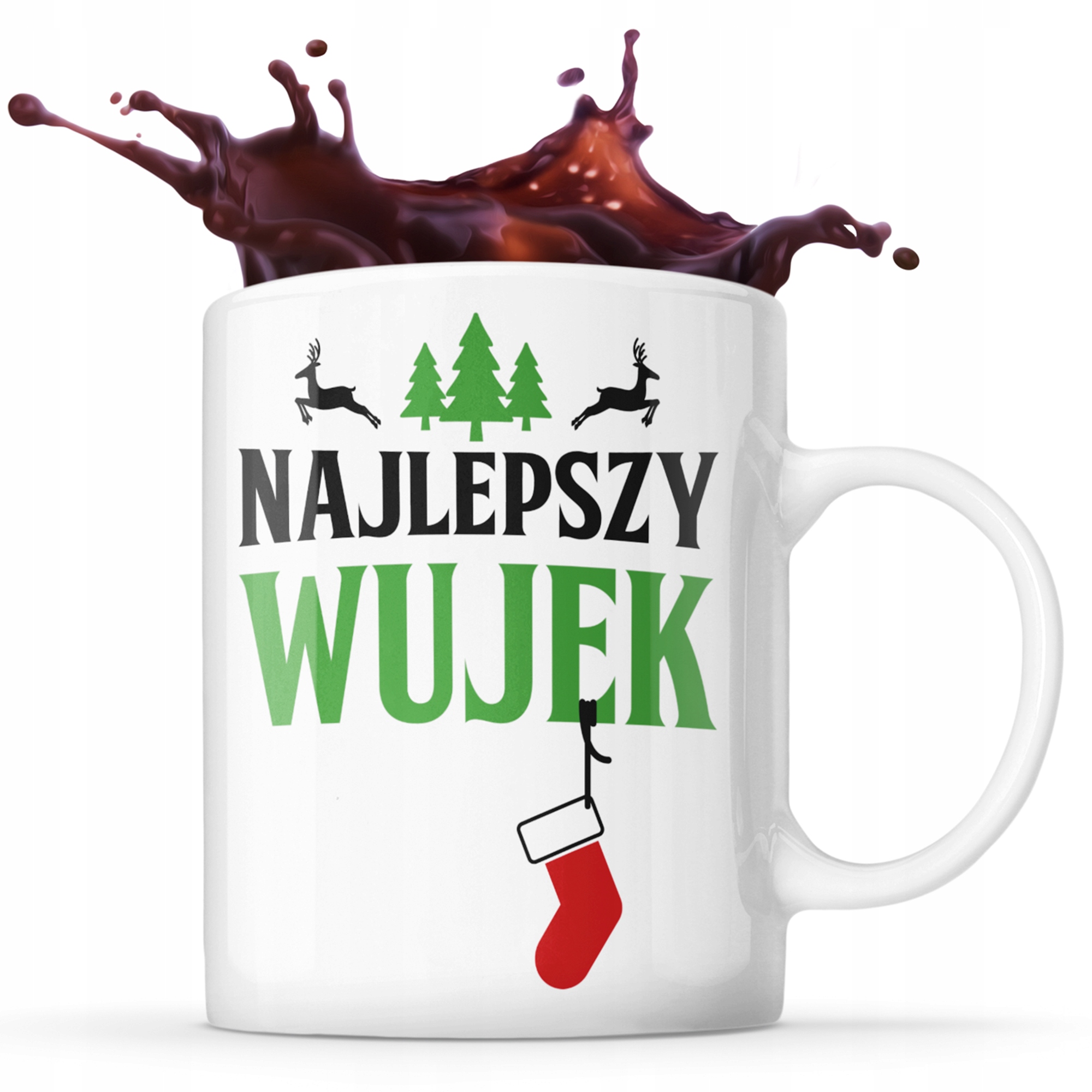 

Kubek Najlepszy Wujek Na Święta Choinka
