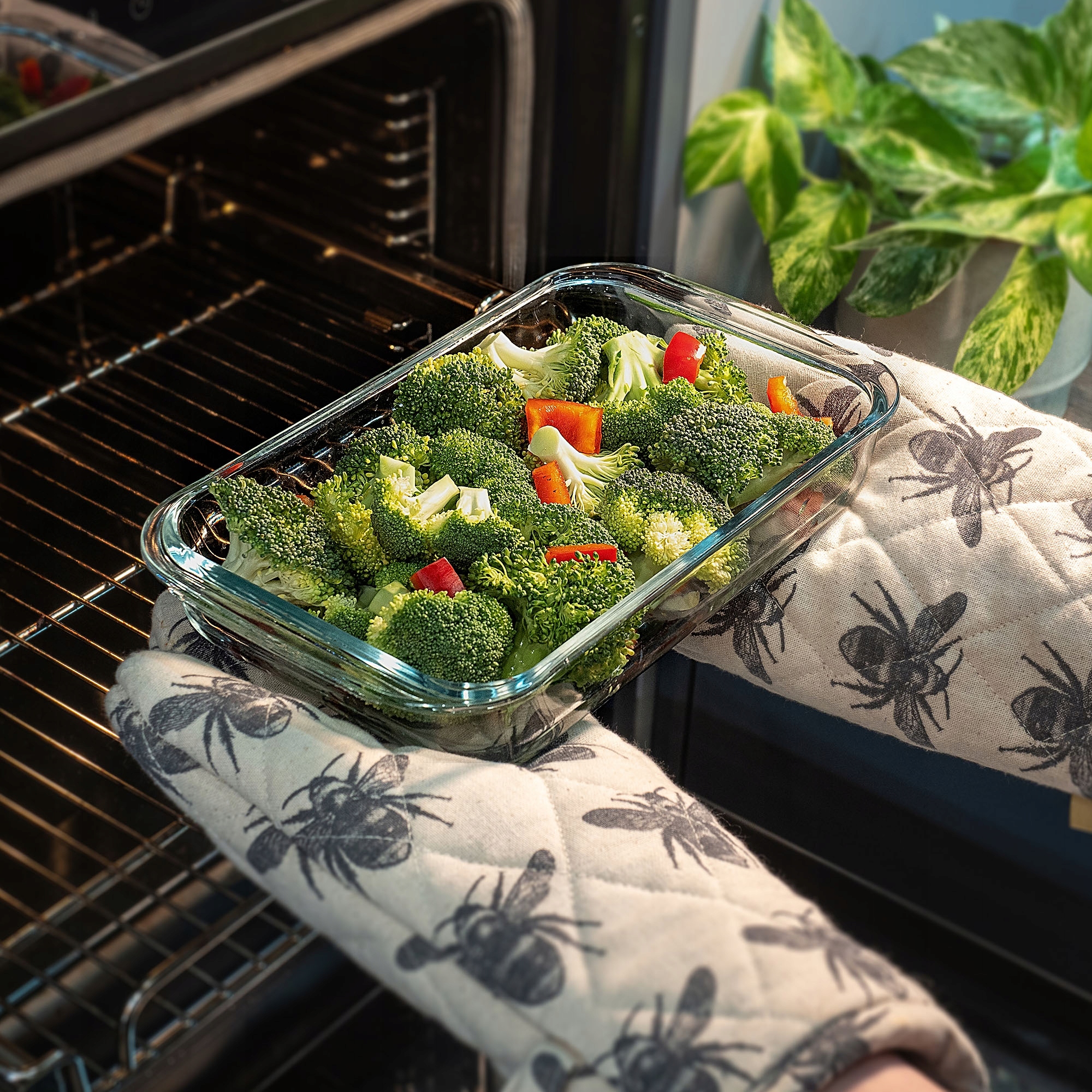 NACZYNIE ŻAROODPORNE 1L PROSTOKĄTNE SZKLANE MAŁE DO ZAPIEKANIA Pojemność 1 l