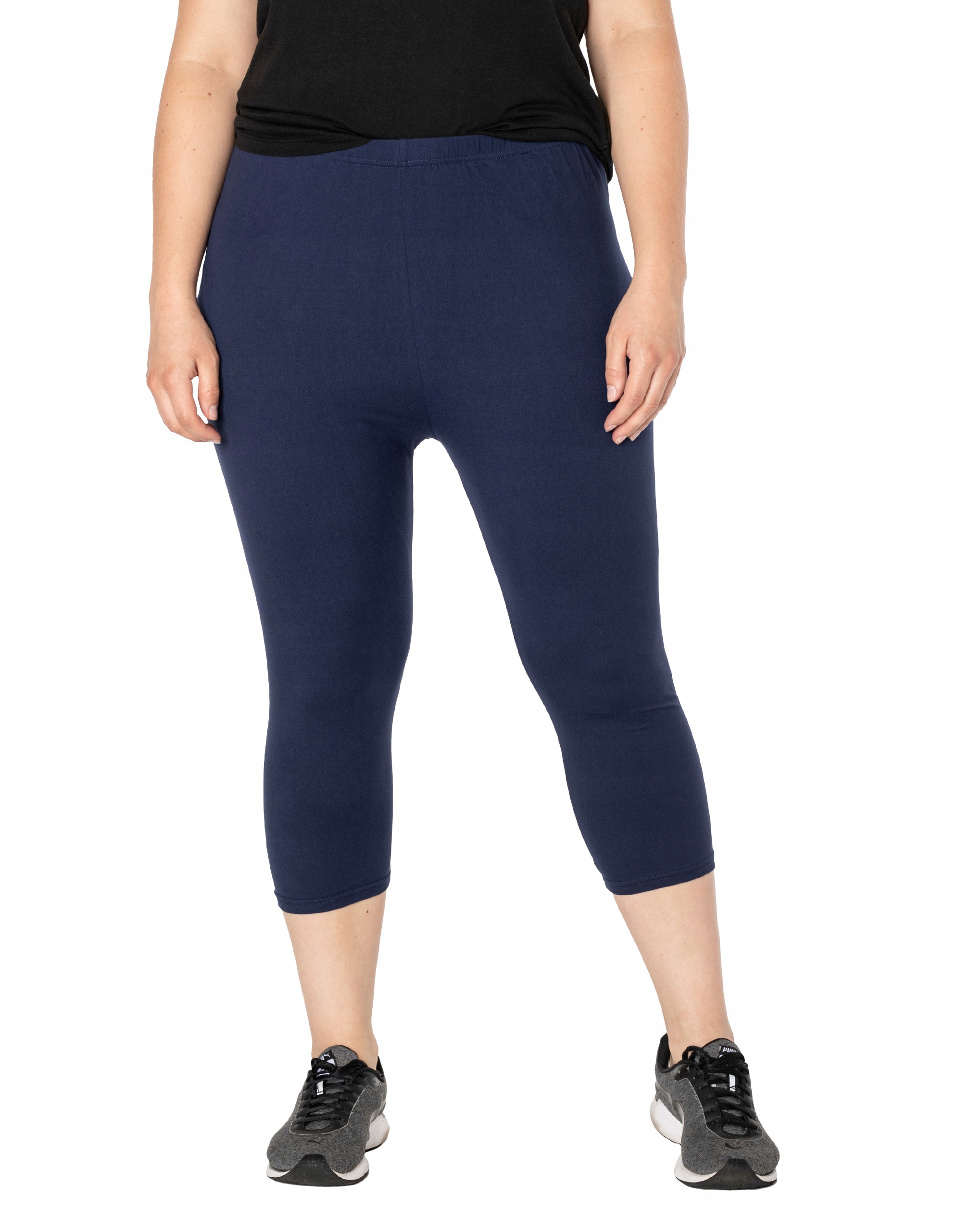 

Duże Leginsy Getry Damskie Bambusowe 3/4 733-6 6XL