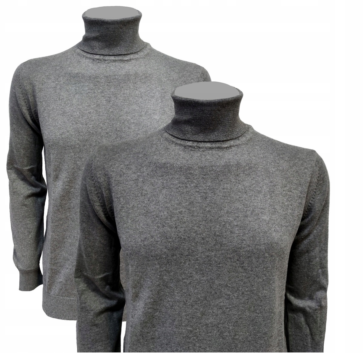 Rolák Pánský 100% Bavlna Jemný Šedý XL