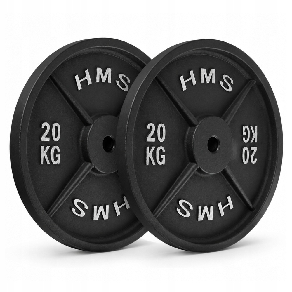 Olympijské litinové talíře na Osa činku pro cvičení Hms Sada 2x20 kg