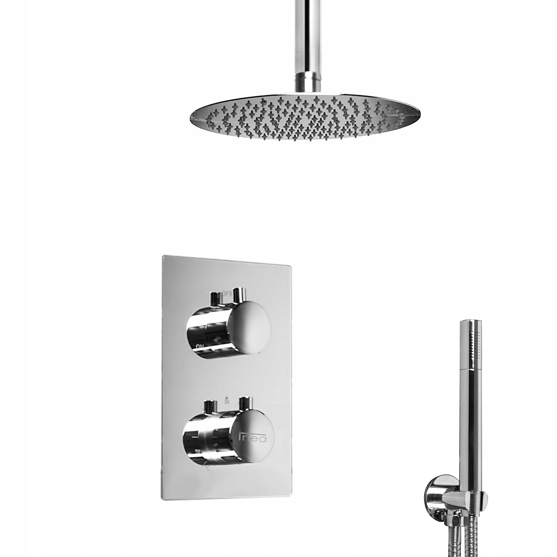 2-funkčný podomietkový sprchový set, chróm