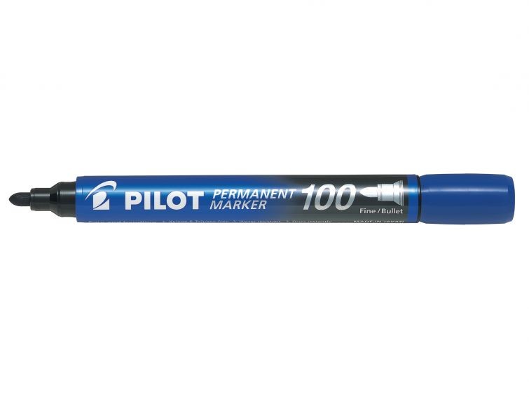 

Marker permanentny okrągła koń. Niebieski Pilot