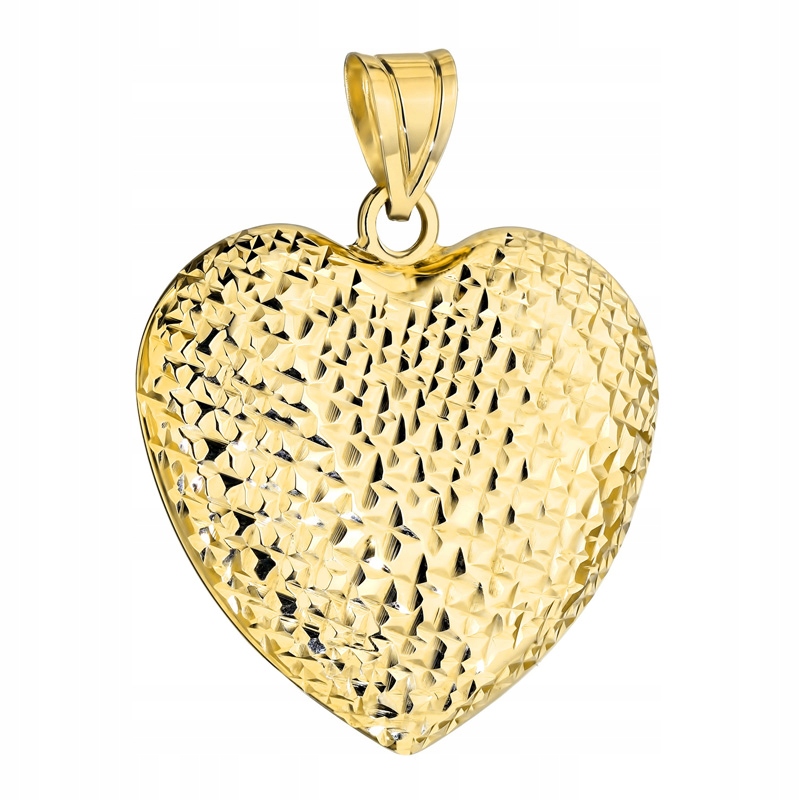 Zlatý Přívěsek Přívěsek pr. 585 Velké diamantové srdce 14k