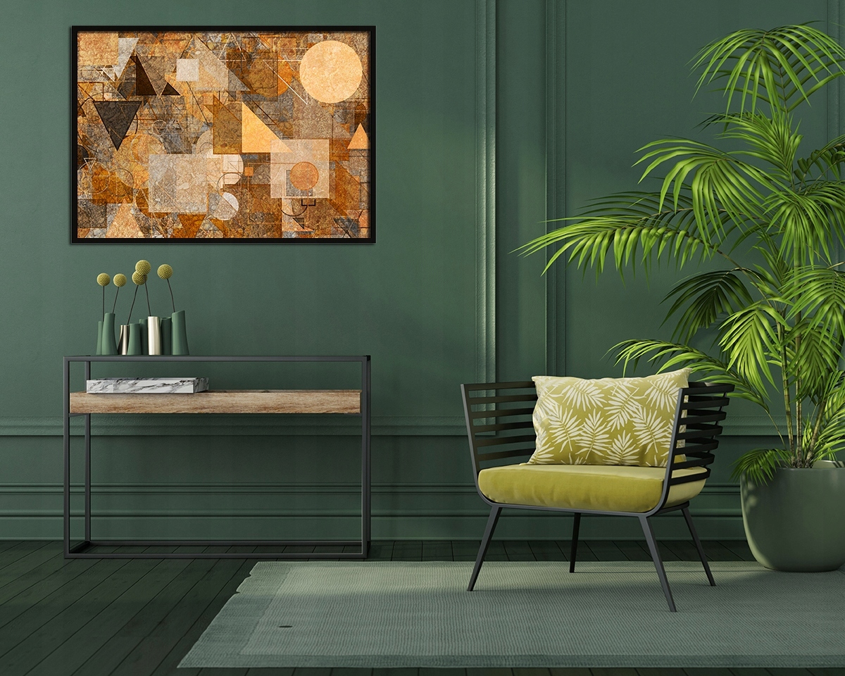 OBRAZ PLAKAT W RAMIE 43x33 cm Geometria P618 Kod producenta OBRAZ PLAKAT W RAMIE 33x43 prezent