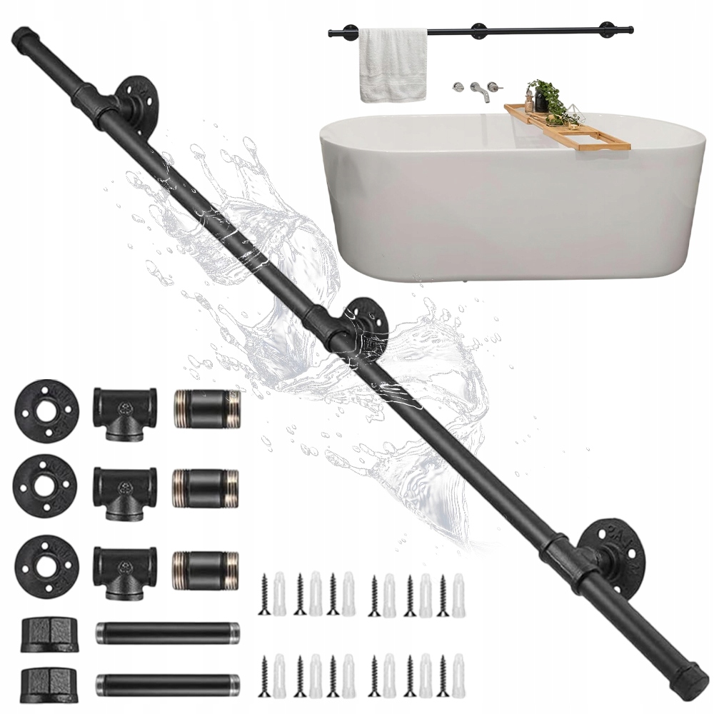 Zábradlí Na Schody 150 CM, Antikorozní Povlak Odolný Vůči Korozi, 150*3,2 CM