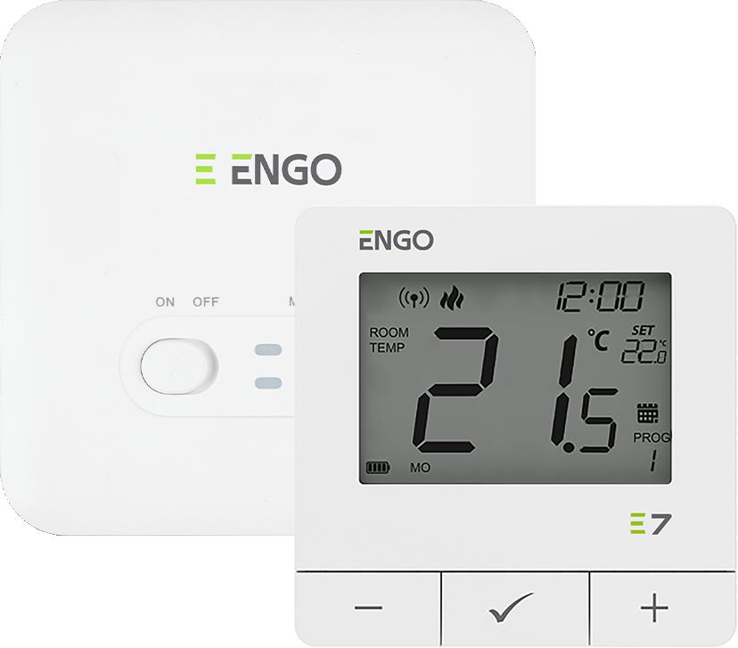 Engo Controls E7-RFW Programowany, bezprzewodowy regulator temperatury, b