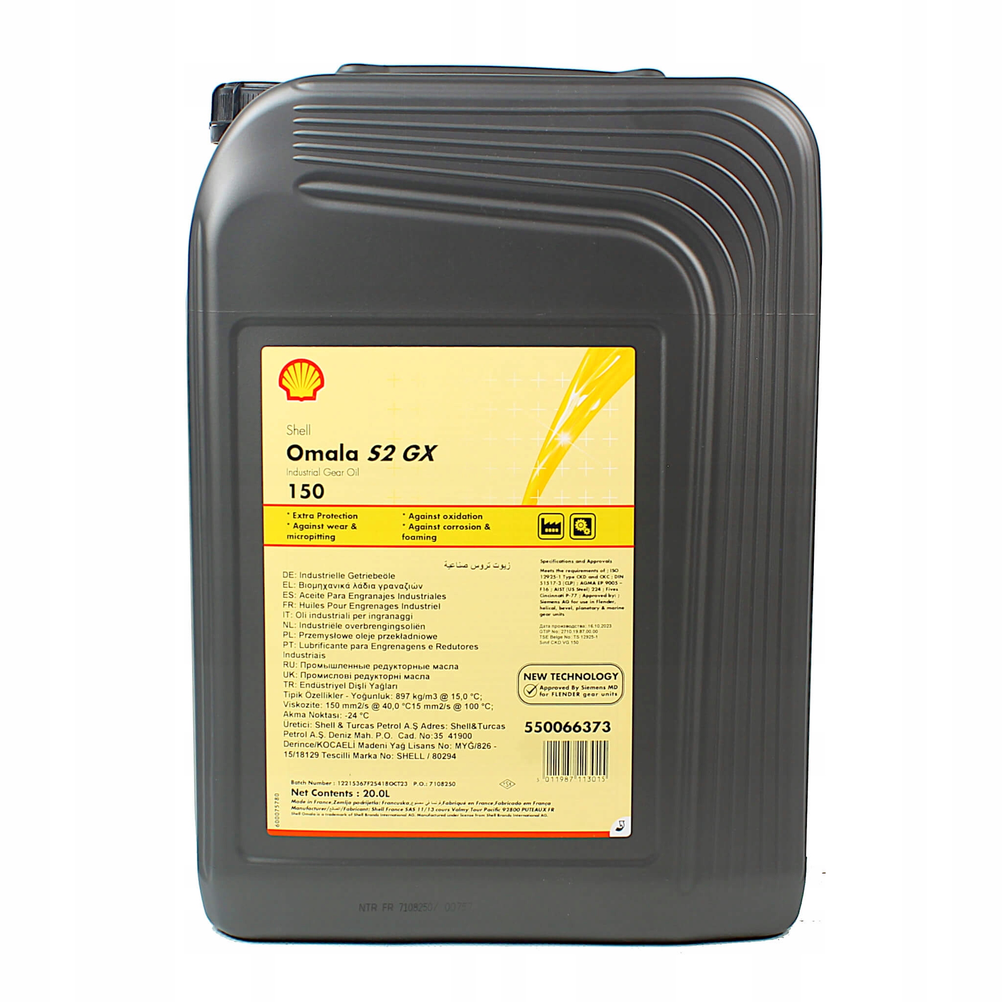 Shell Omala S2 Gx 150 20L