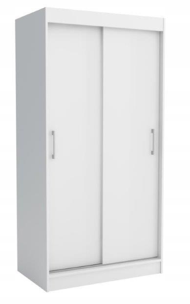 

Szafa przesuwna 100 cm dwudrzwiowa biała mat Mlw