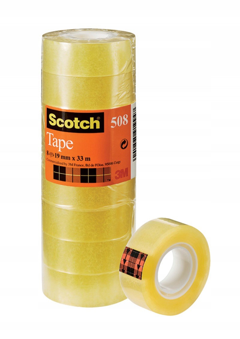 

Taśma Biurowa Ekonomiczna Scotch 19MM X 33M, 8SZT.