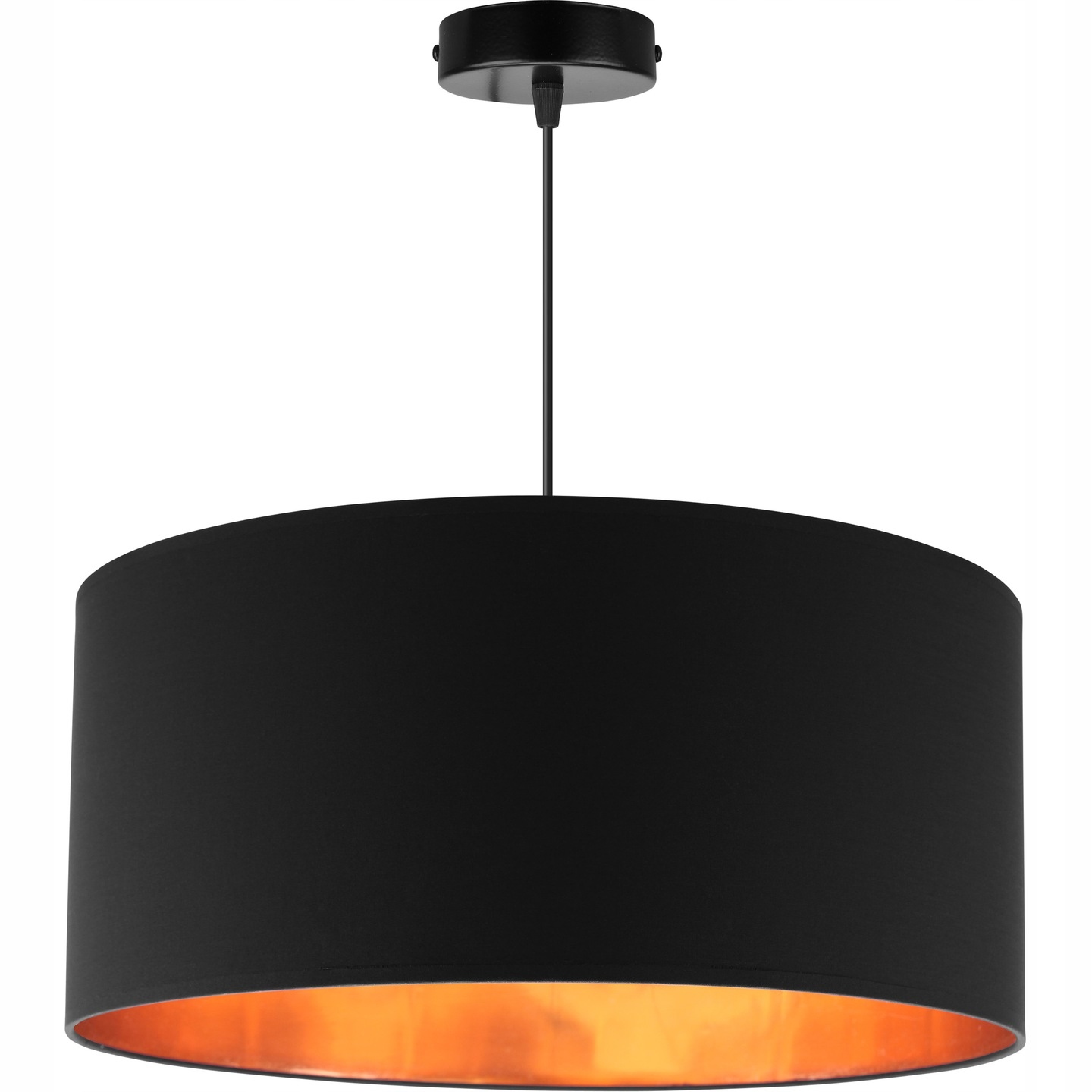 

Lampa Wisząca Sufitowa Żyrandol Złota Abażur Led