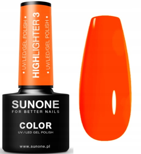 SUNONE LAKIER HYBRYDOWY UV/LED NEON Highlighter 3