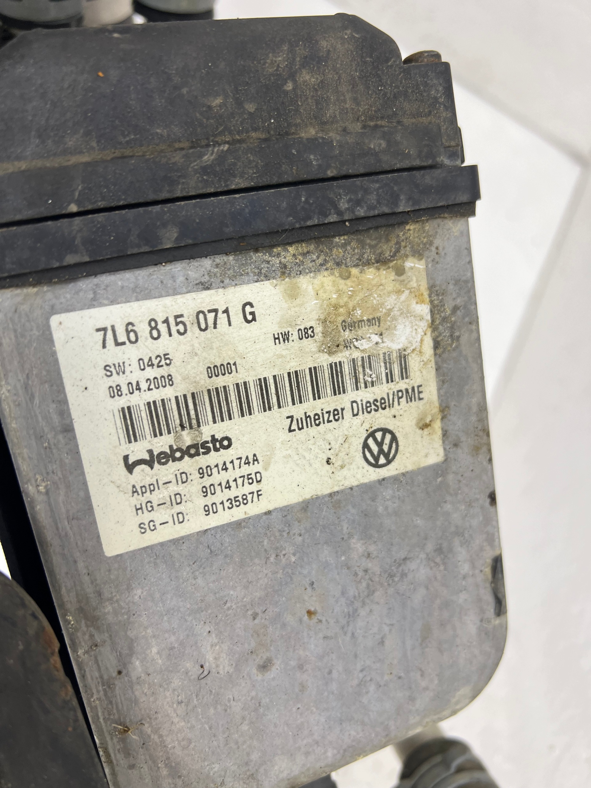VW TOUAREG 7L WEBASTO parking heater DOGRZEWACZ PIEC 7L6815071G