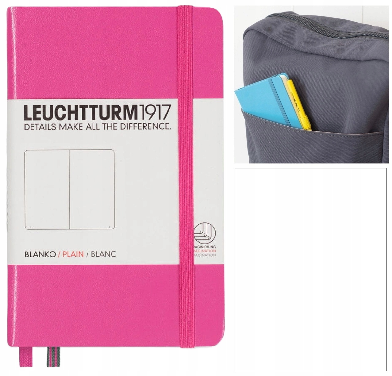 LEUCHTTURM1917 Notatnik Notes A6 szkicownik brulion gładki Różowy