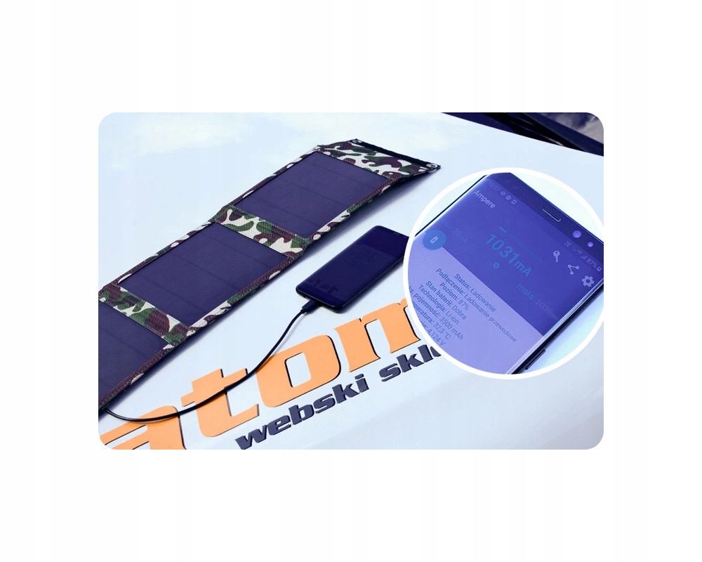 PREZENT DLA WUJKA ŁADOWARKA SOLARNA USB Złącza USB inne