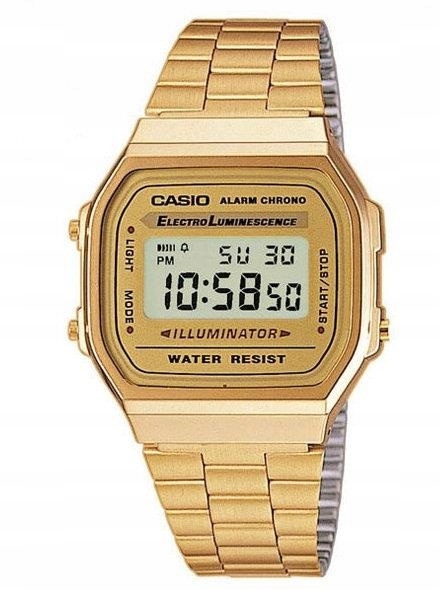 Zlaté Retro Hodinky Casio A168WG-9EF Vintage