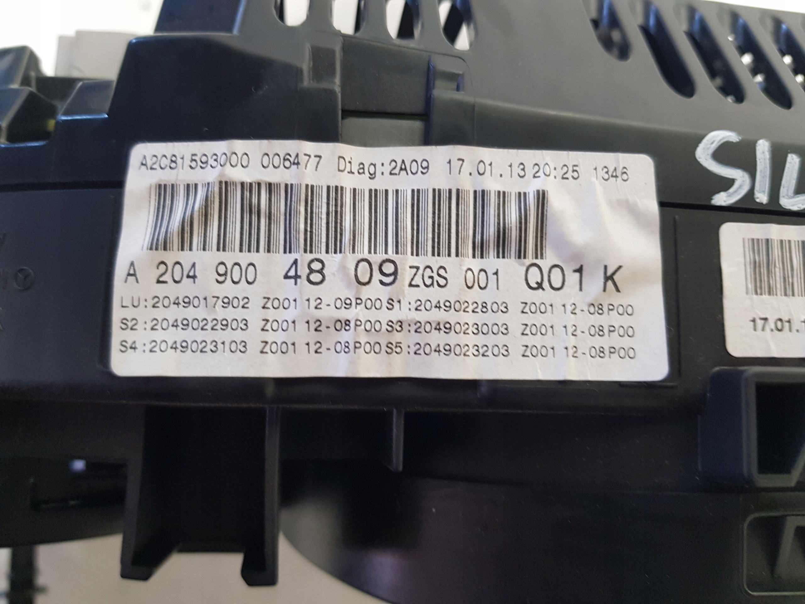 dials dials MERCEDES W204 LIFT 2049004809