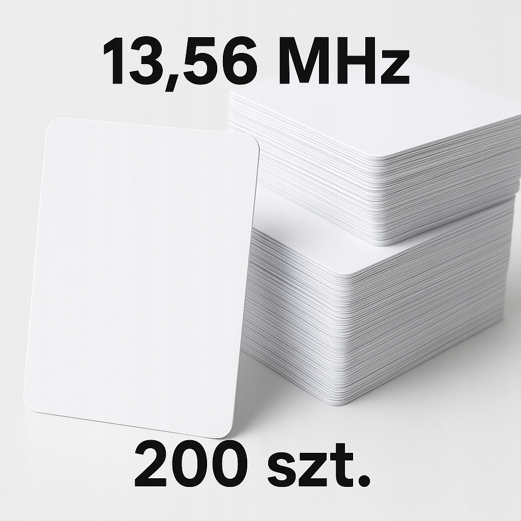 Rfid bezkontaktní karta Mifare Classic 200 ks Č. 13,56 MHz 0,86 mm