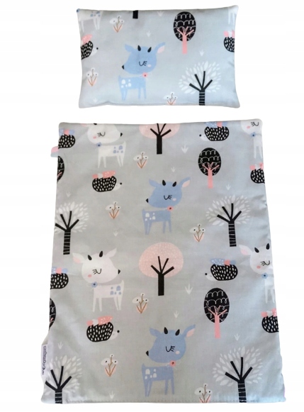 POŚCIEL DLA LALKI Z WYPEŁNIENIEM, BAWEŁNIANA