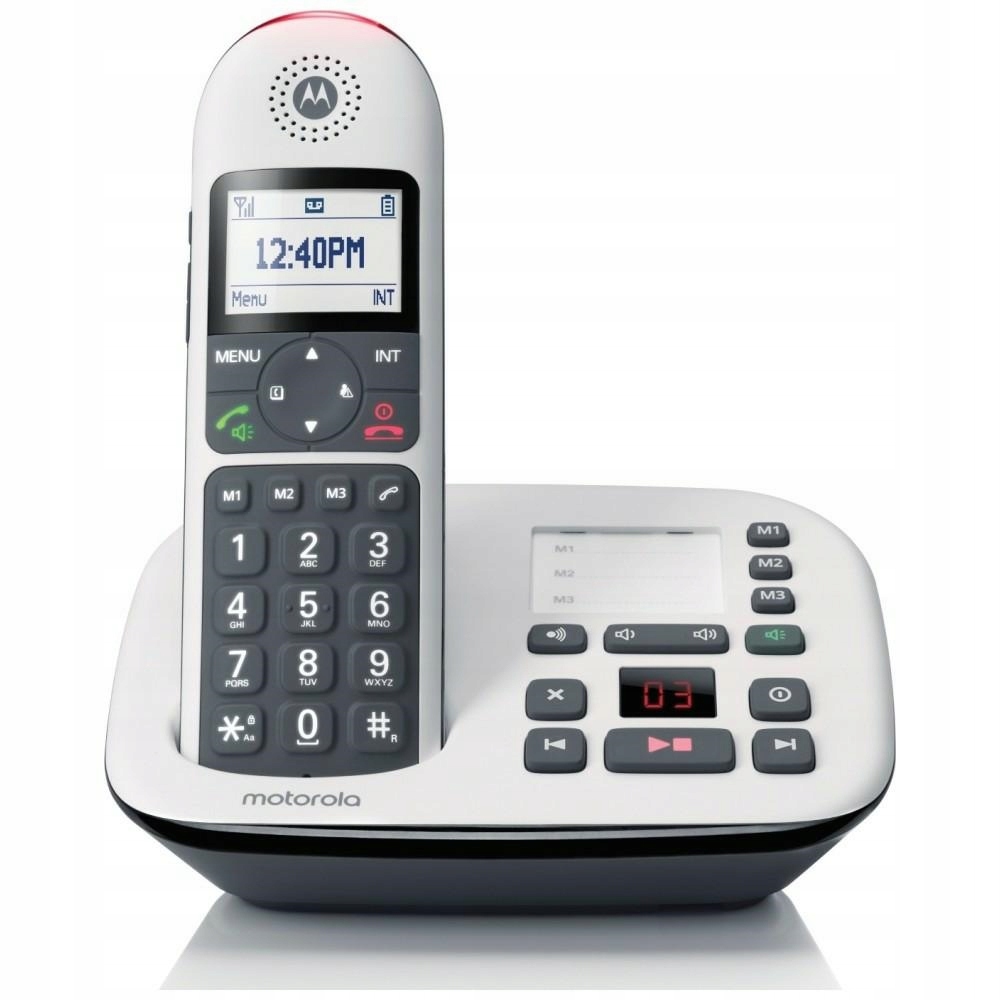 Telefon stacjonarny bezprzewodowy Motorola CD5011 biały
