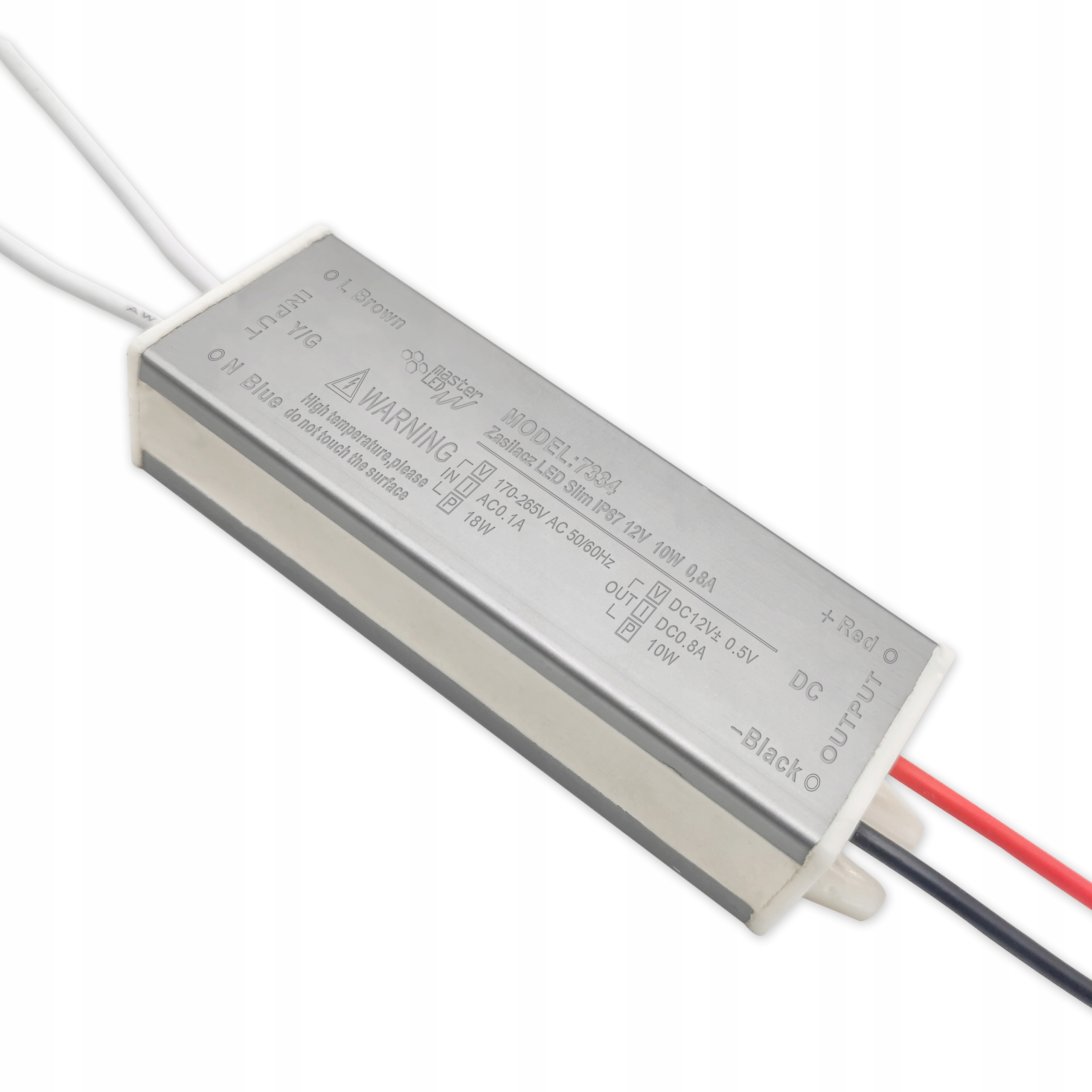 

Zasilacz Slim taśm Led 12V 10W wodoodporny IP67