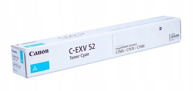 Toner Canon C-exv 52 0999C002 Cyan CEXV52 C7565i C7570i C7580i C7765i