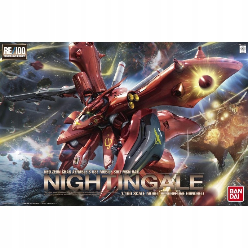 Gundam – RE/100 1/100 MSN-04 II Nightingale (reprod)