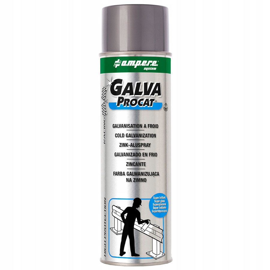 AMPERE Farba Galva Procat superbłysk 500ml cynk Marka Ampere