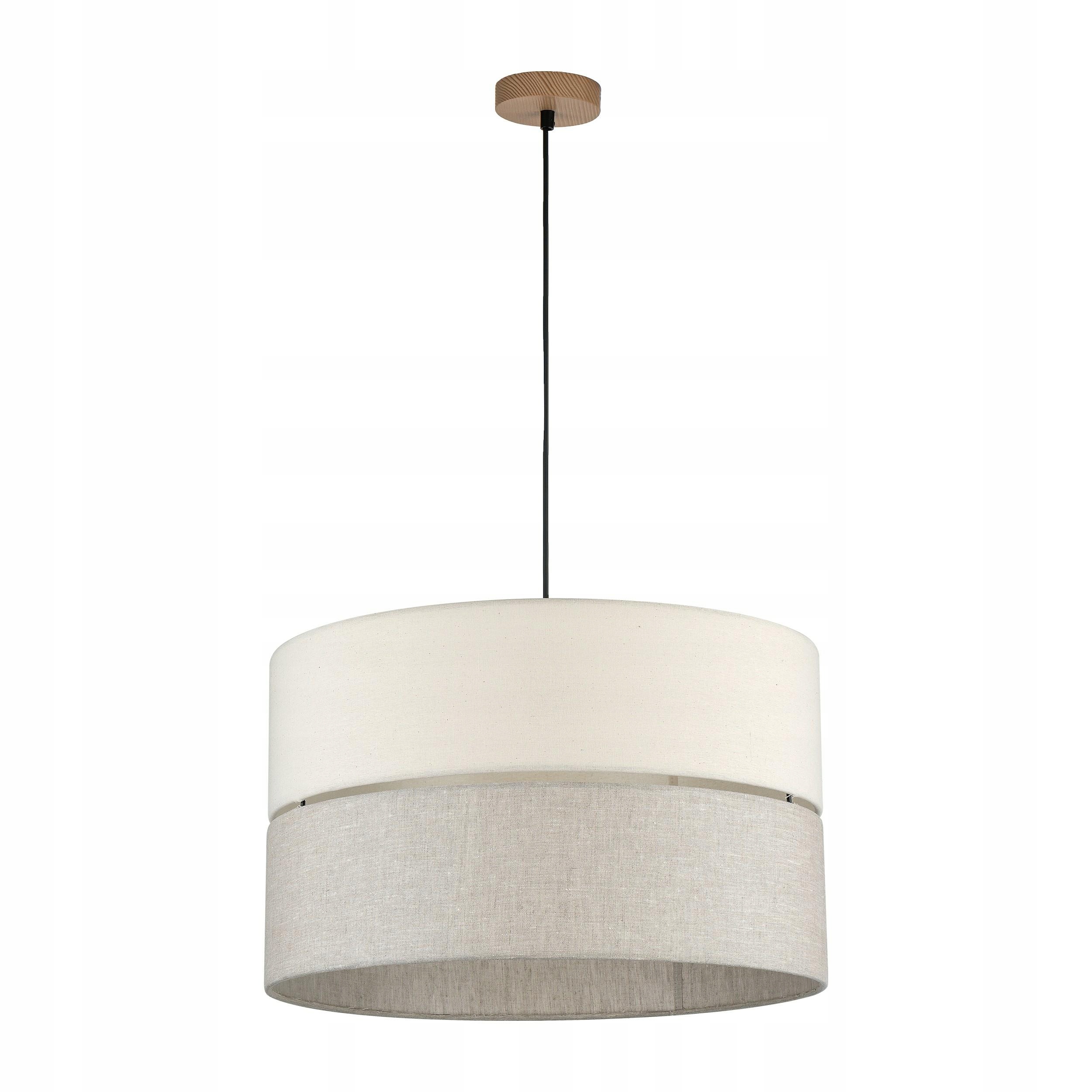 Závesné svietidlo Eco Sivé Béžové Tienidlo 3xE27 50cm Obývacia izba Moderný Strop