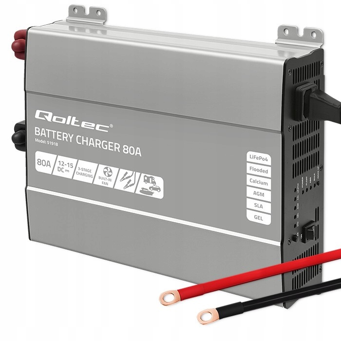 Inteligentná nabíjačka pre akumulátory LiFePO4 Agm Gel Sla 80A 12V