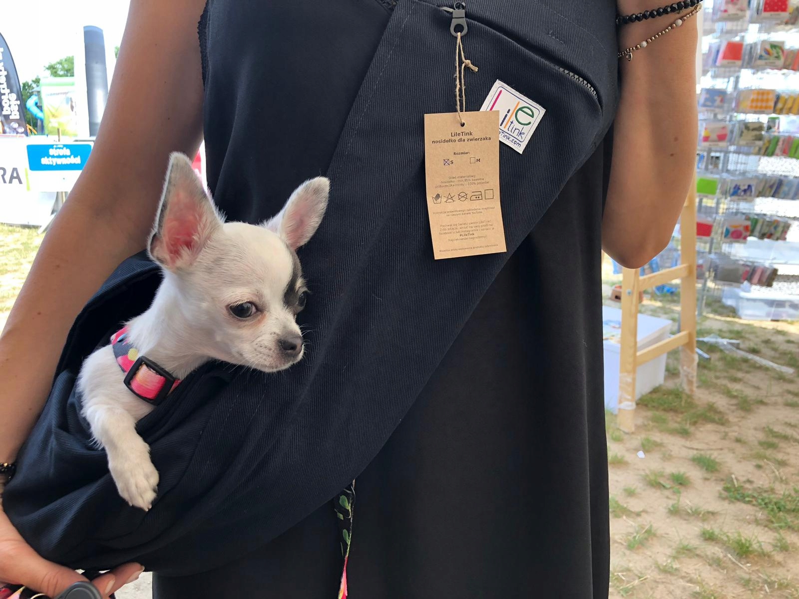 TORBA DLA PSA - 100% bawełna - nosidełko LileTink Materiał dominujący tkanina