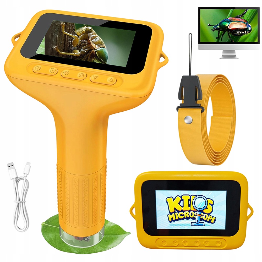 Kapesní Digitální Mikroskop Pro Děti Dárek Led 2MP Přiblížení 1000x
