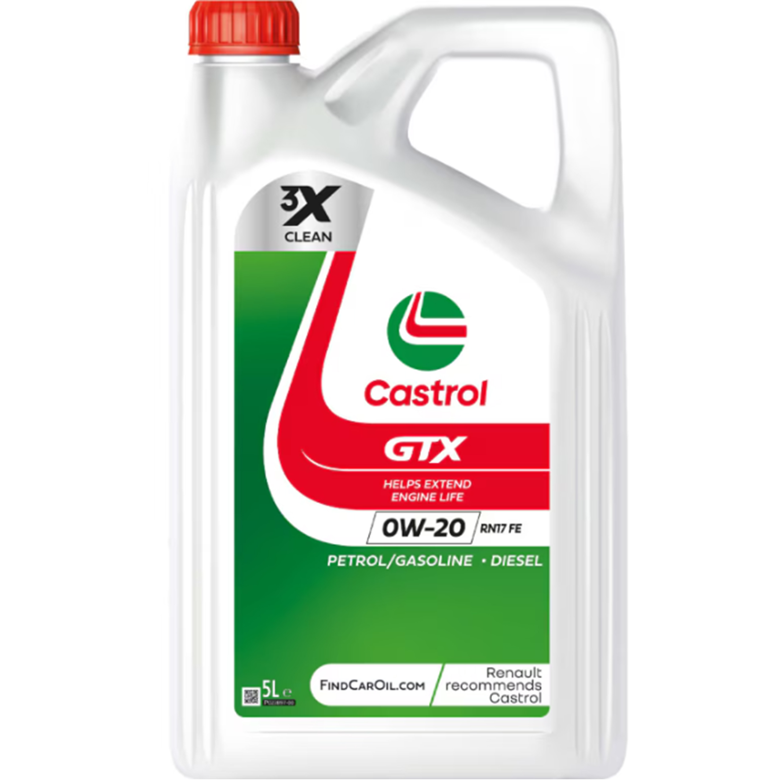 Castrol Motorový olej pro automobily Gtx 0W-20 RN17 Fe 5L