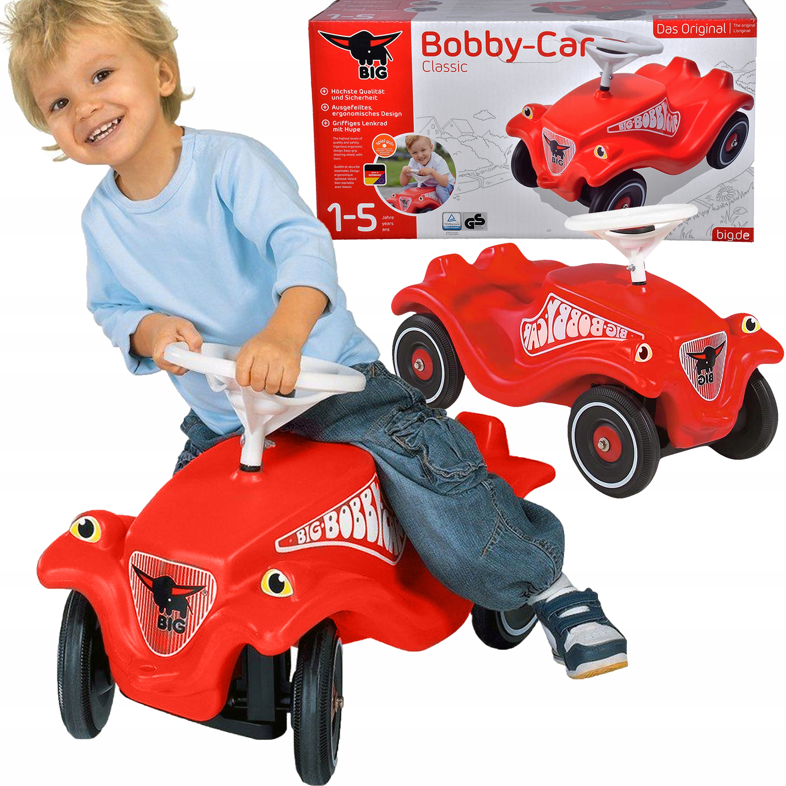 BIG Bobby Car Classic 4 Wheeled Ride-On Car - Flower 800056110 