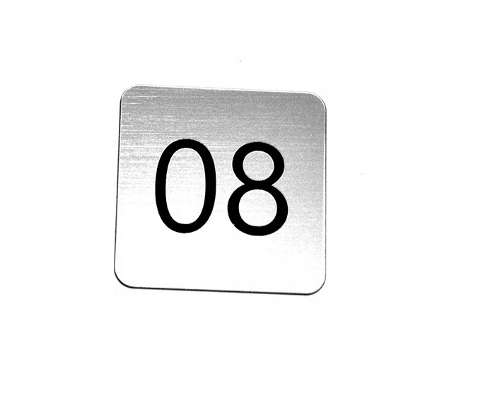 

Numer, numerek na drzwi, grawerowany 8 x 8 cm
