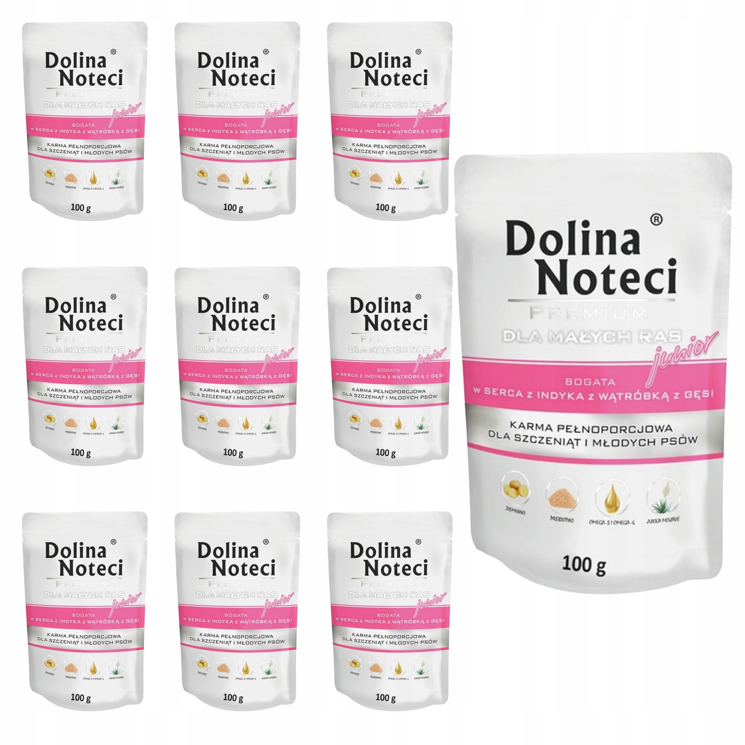 Dolina Noteci Premium Junior krůta srdce 10x100g