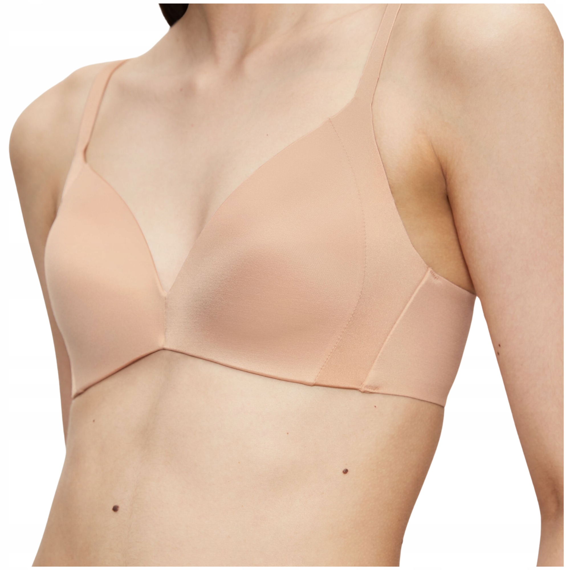 Vyztužená podprsenka pohodlná bez kostic béžová podprsenka Triumph SoftTouch 70C