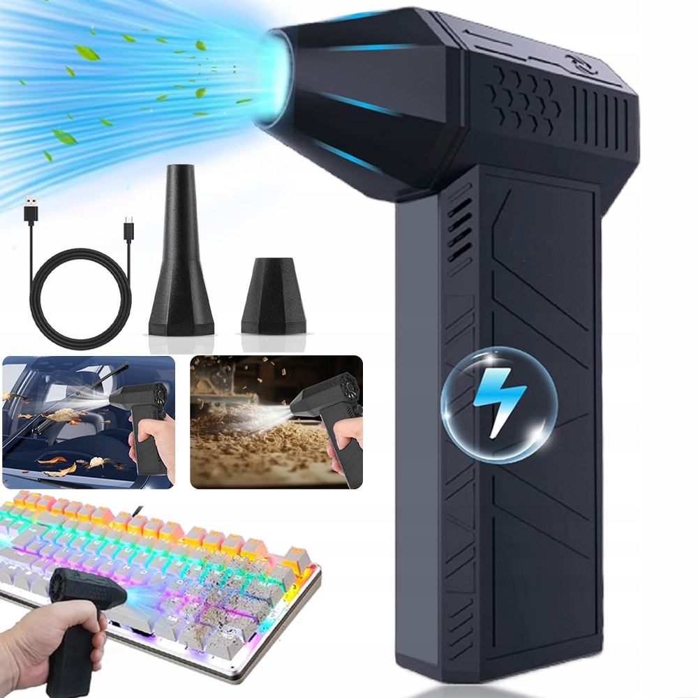 Výkonný Elektrický Dmychadlo Stlačený Vzduch Kompresor Air Duster Na Prach