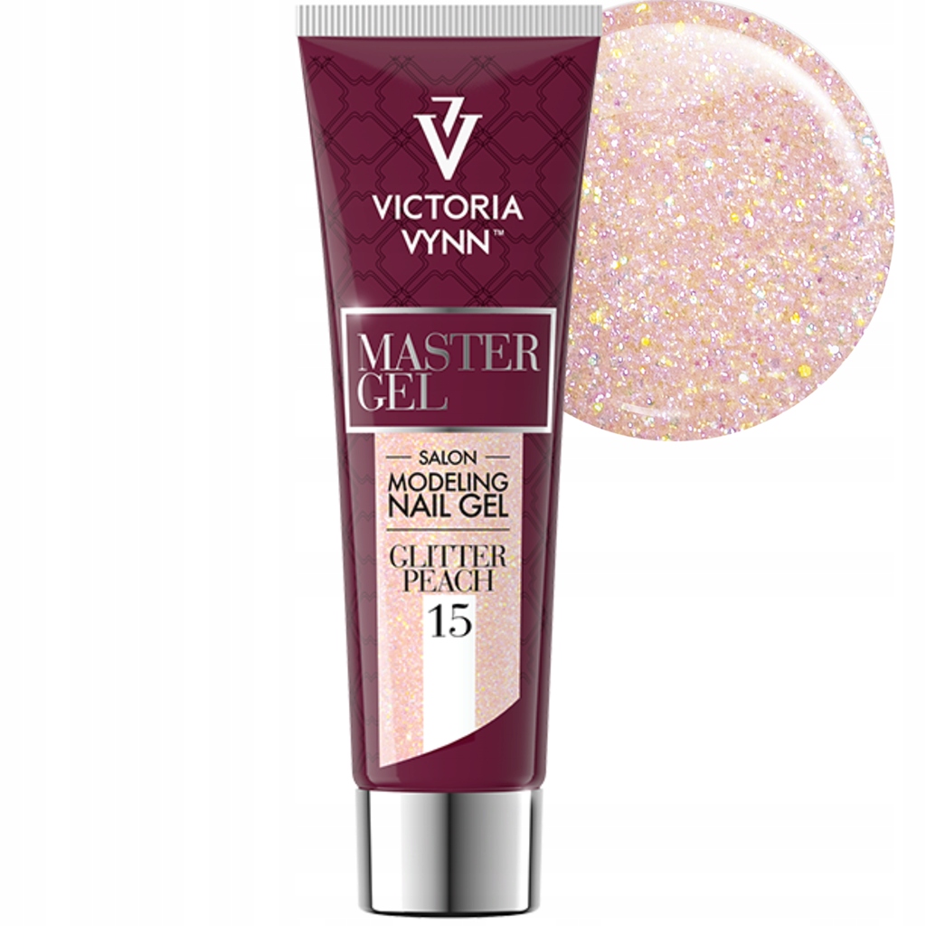 Master Gel Akrylożel Z Drobiną 15 Glitter Peach