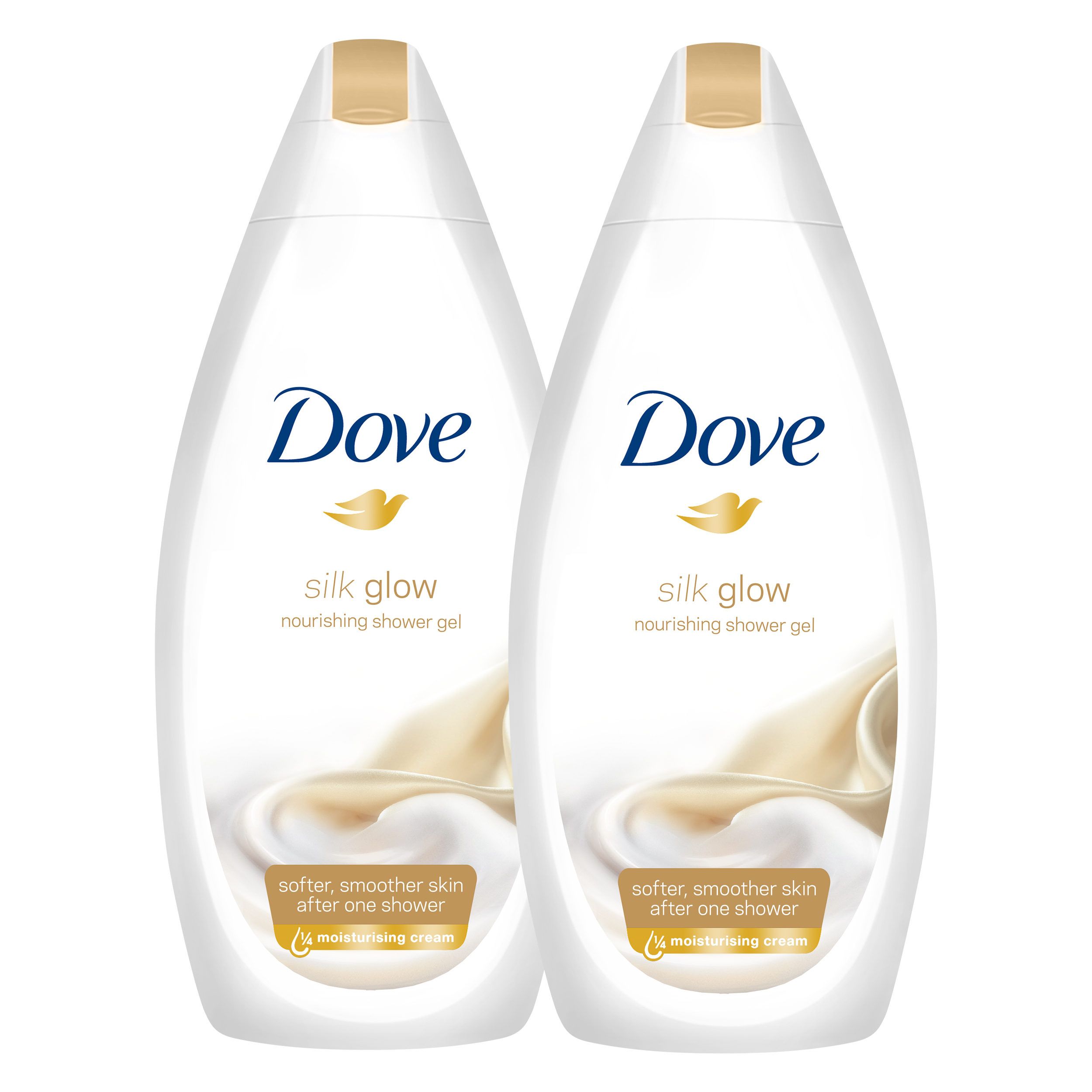 Promocja Dove Silk Glow żel pod prysznic 2 x 750 ml wyprzedaż przecena